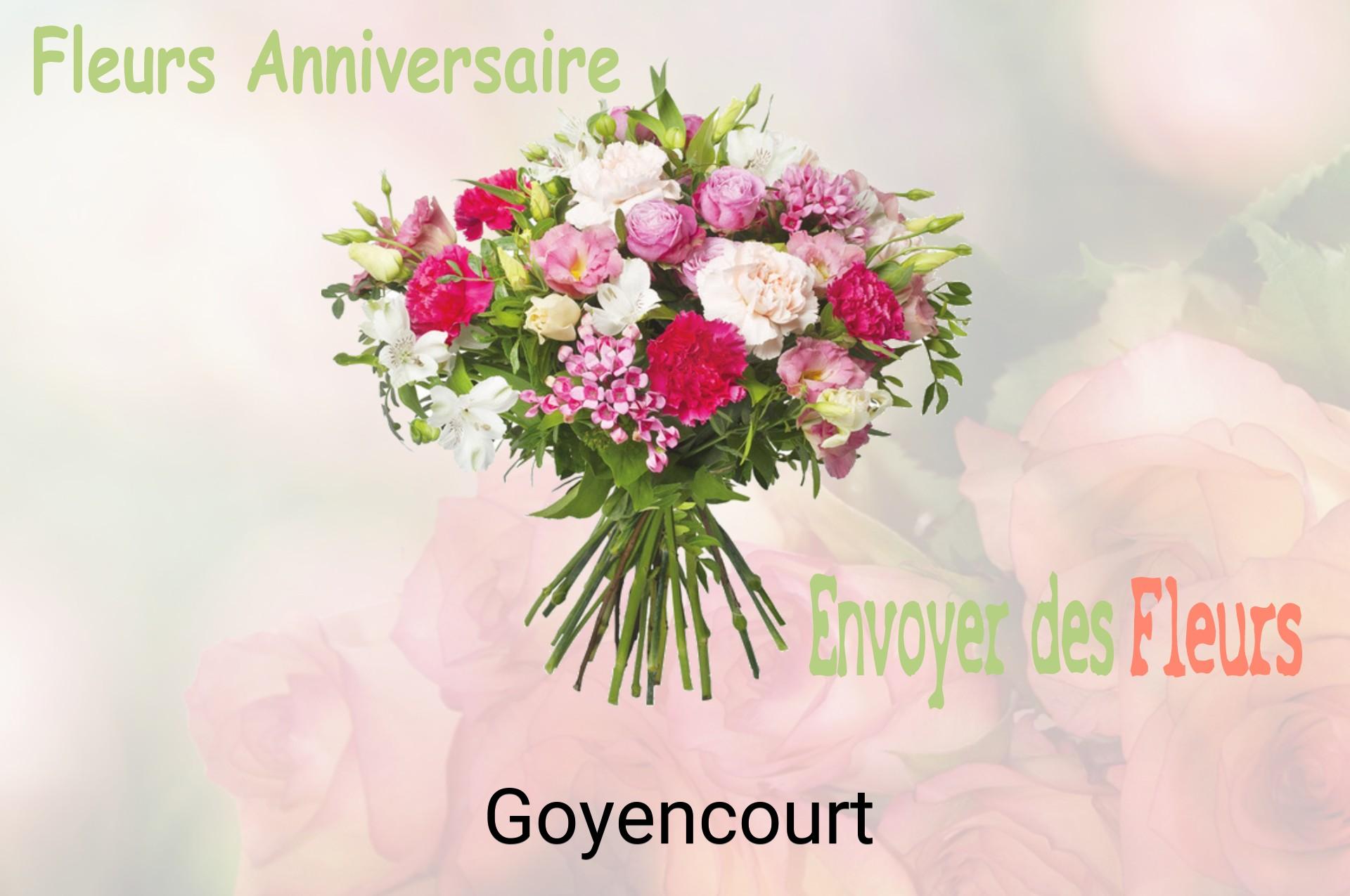 Bouquet de fleurs d’anniversaire livré à Goyencourt